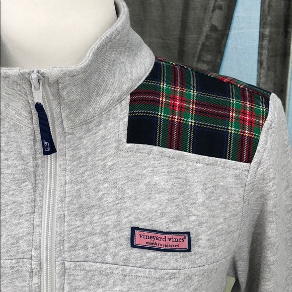 Vineyard Vines 1/4-Zip Tartan Shep Shirt Size S - Picture 3 of 8